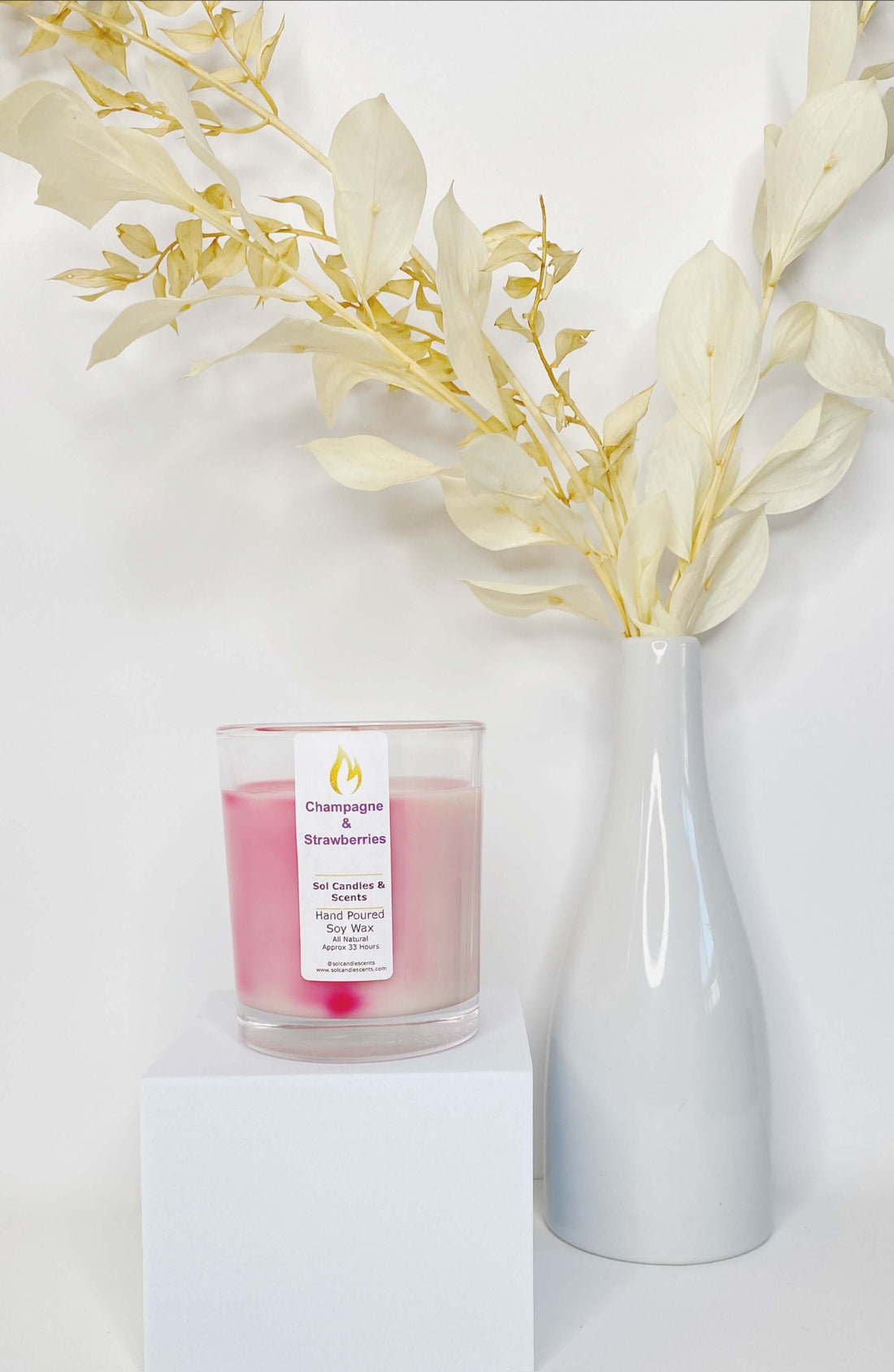 Champagne and Strawberries Candle