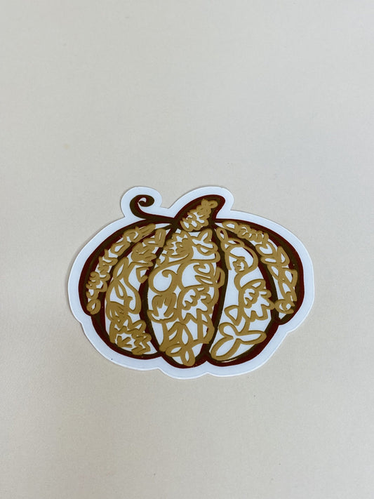 Clear Pumpkin Sticker