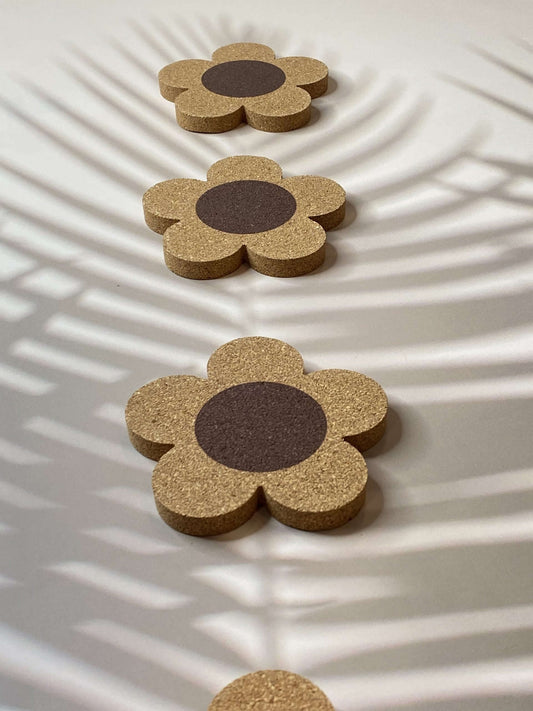 Flower Cork Coaster_Sol Candles & Scents