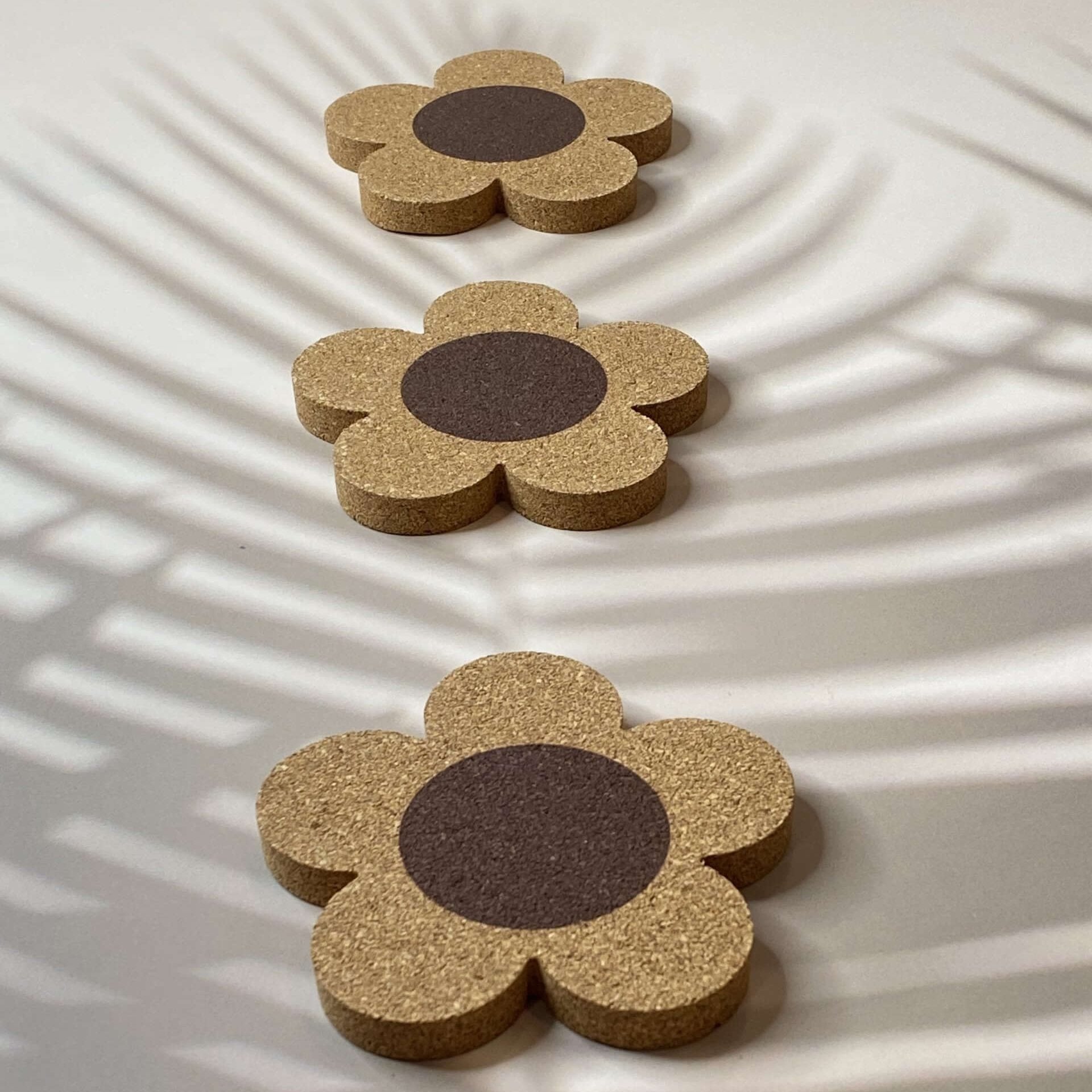 Flower Cork Coaster_Sol Candles &amp; Scents