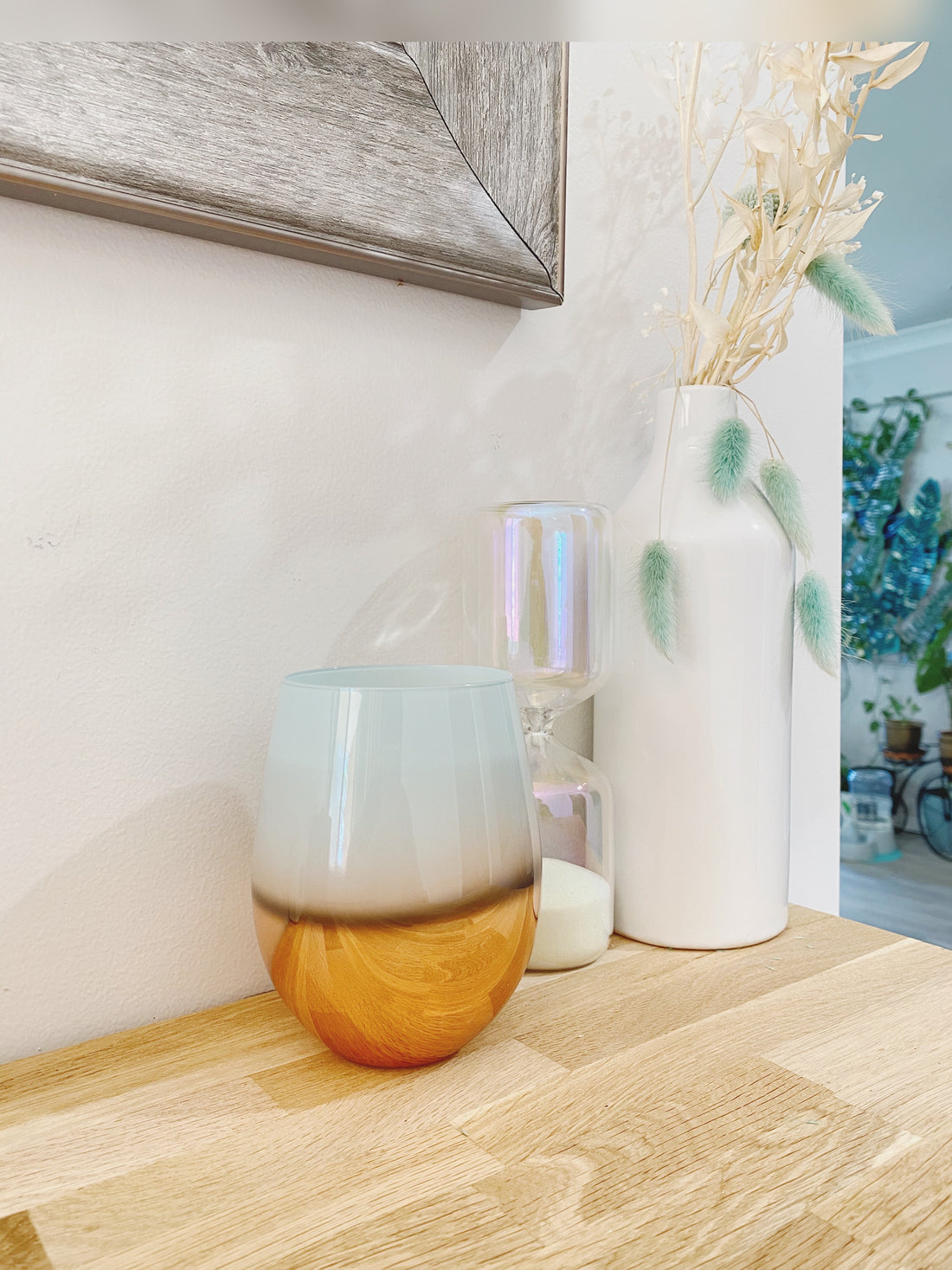 Holly Light Blue and Rose Gold Candle_Sol Candles & Scents
