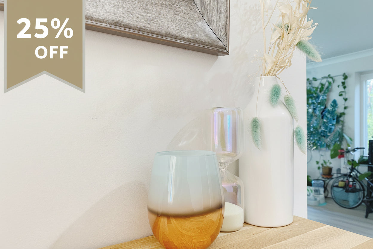 Holly Light Blue and Rose Gold Candle_Sol Candles &amp; Scents
