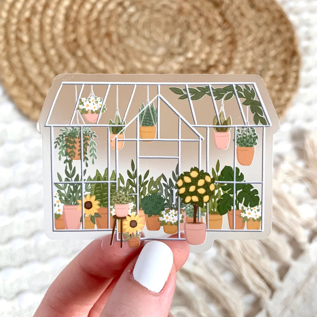 Clear Greenhouse Sticker