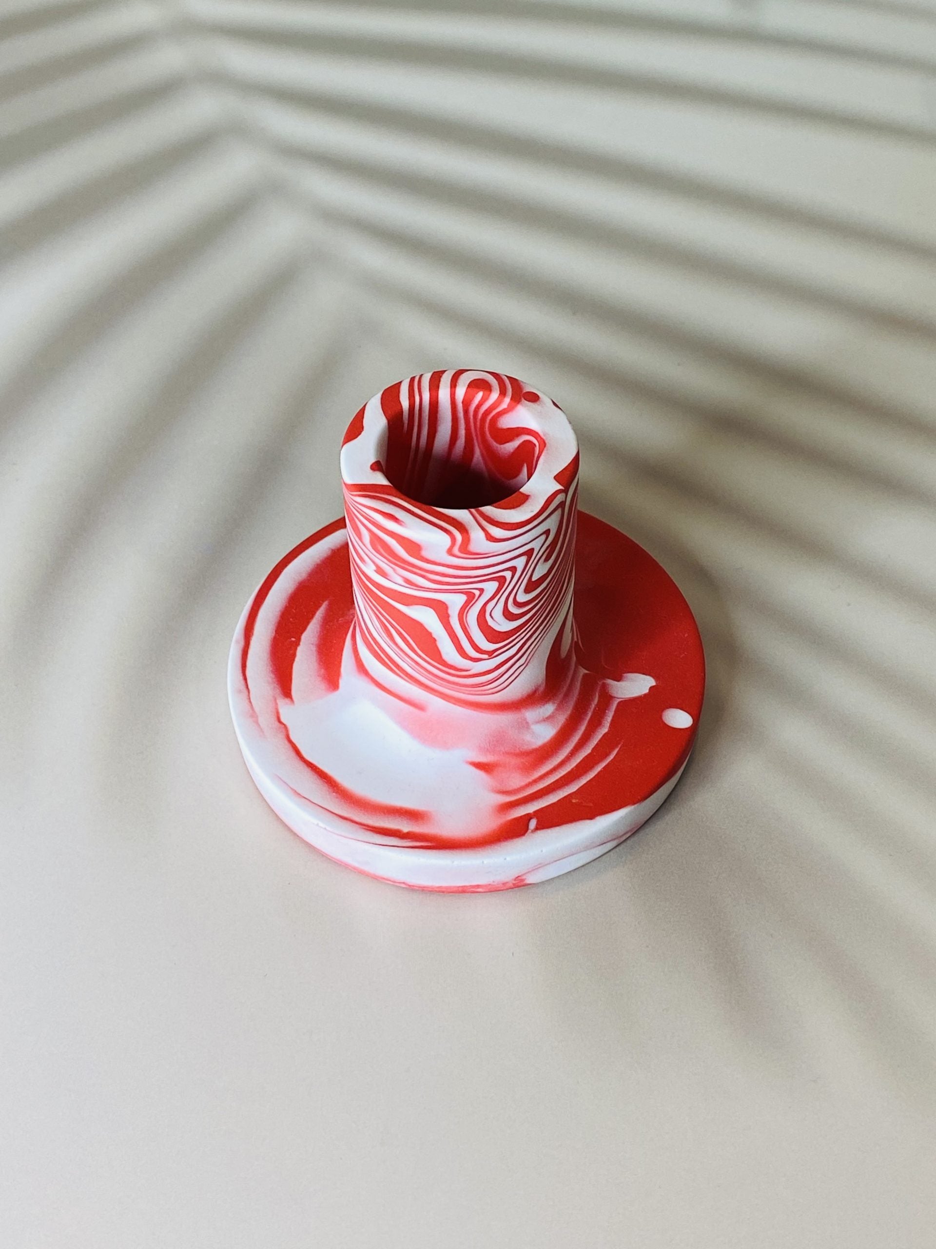 Jesmonite Marble Circular Candle Holder