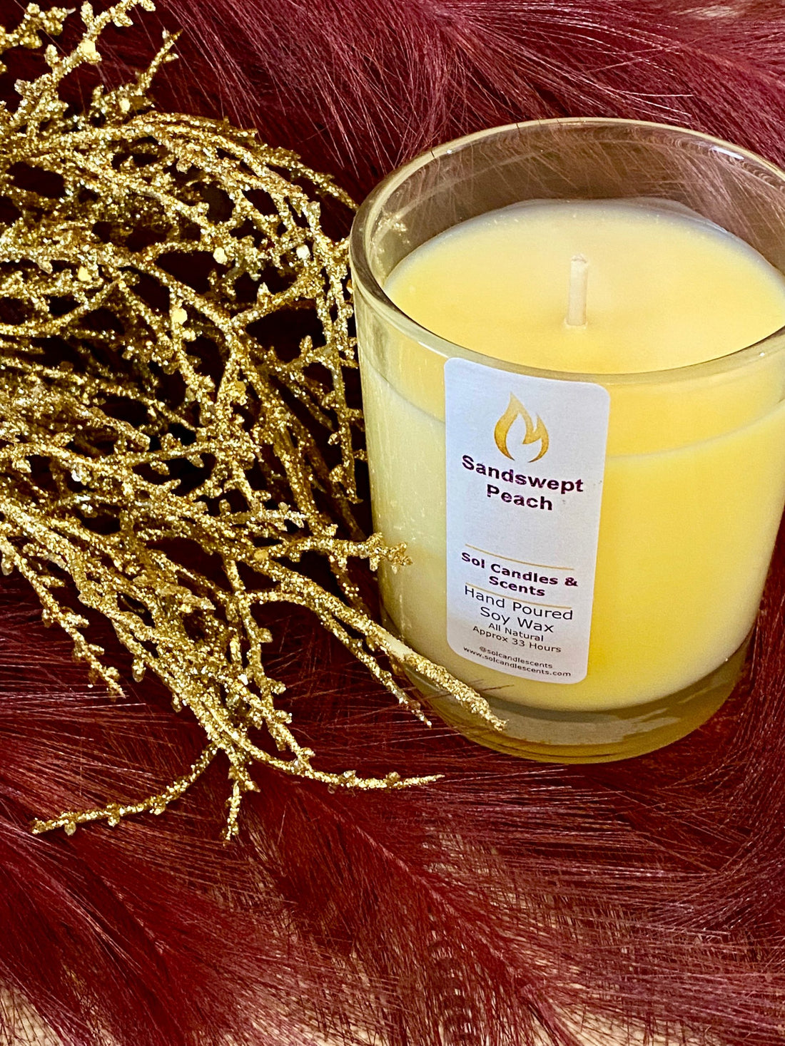Sandswept Peach Candle