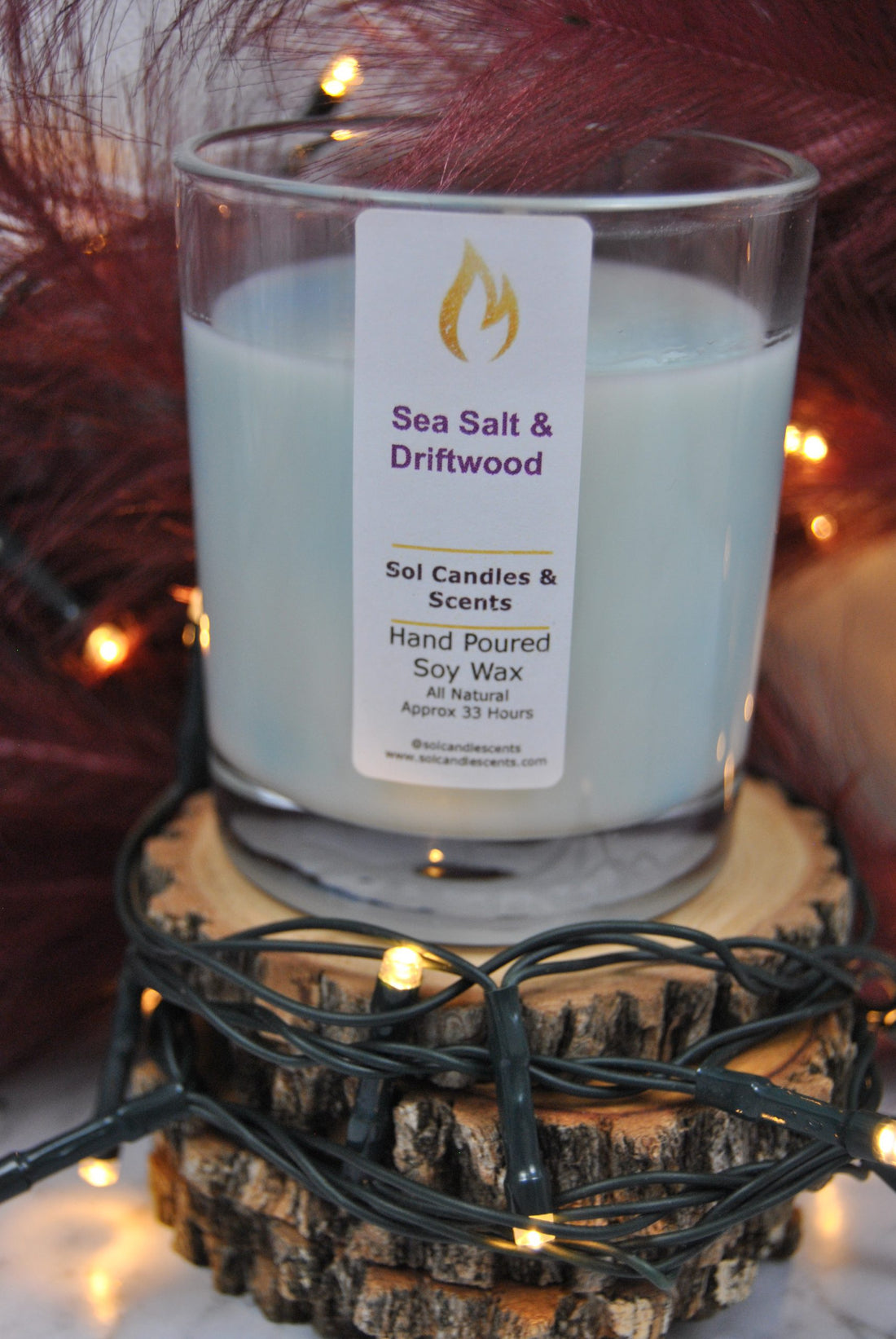 Sea Salt &amp; Driftwood For Him/Her Candle