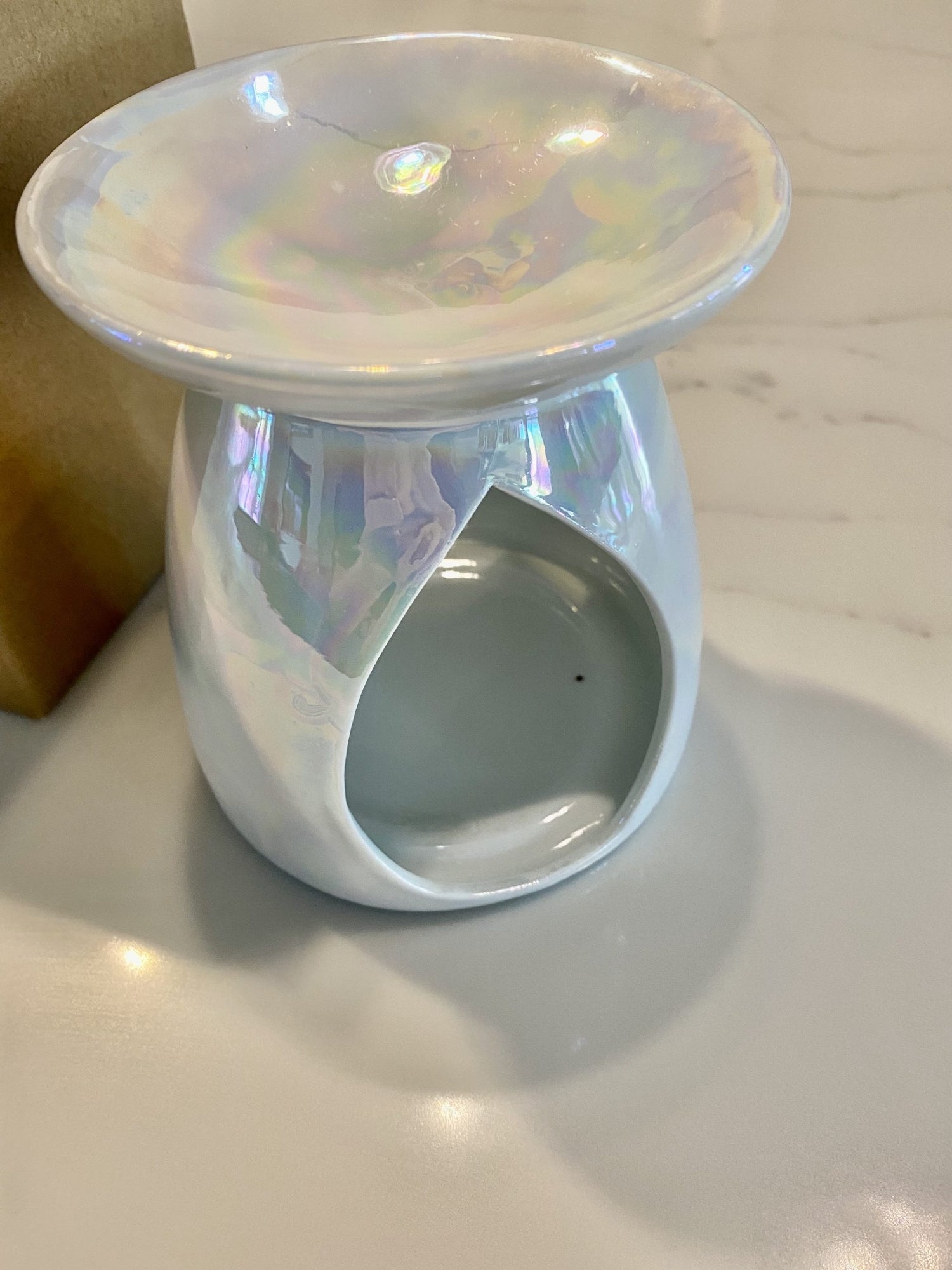 Rainbow Pearl Ceramic Wax Melt Burner Second