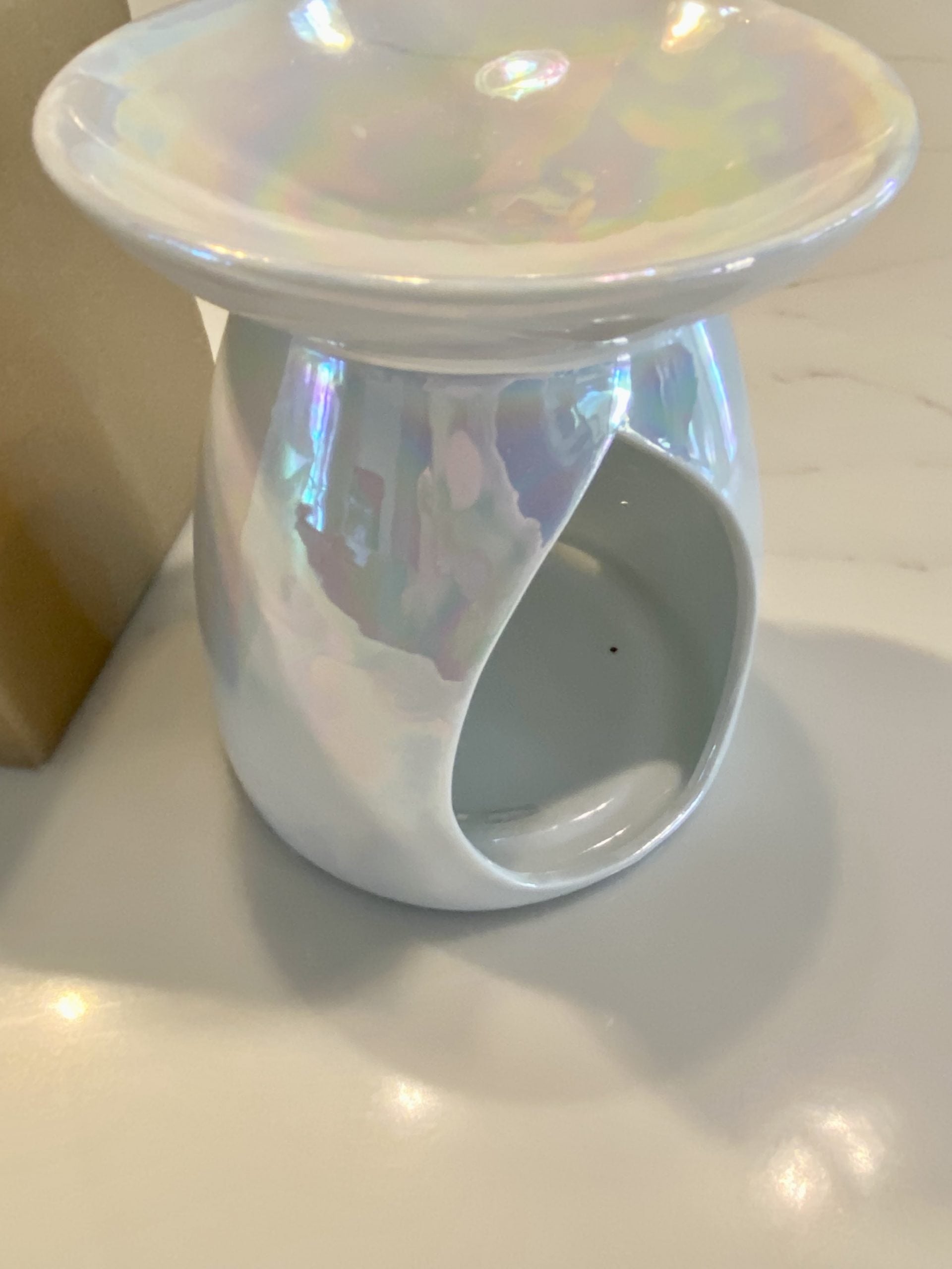 Rainbow Pearl Ceramic Wax Melt Burner Second