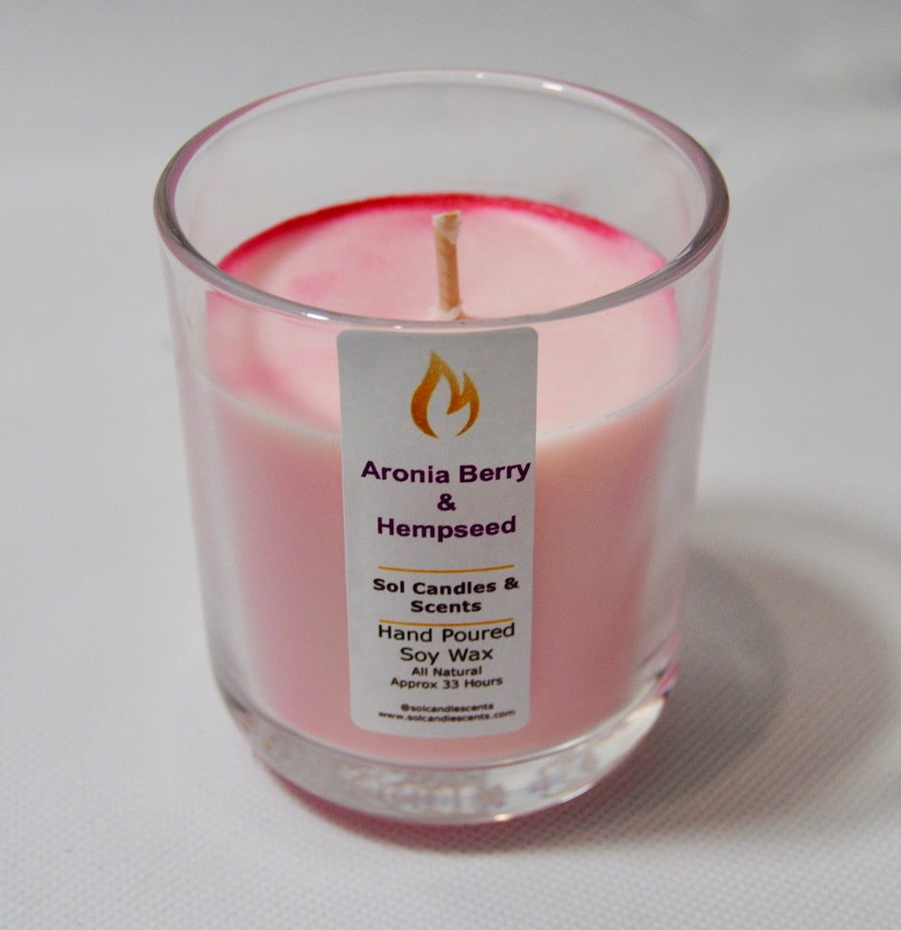 Aronia Berry & Hempseed Soy Candle_Sol Candles & Scents